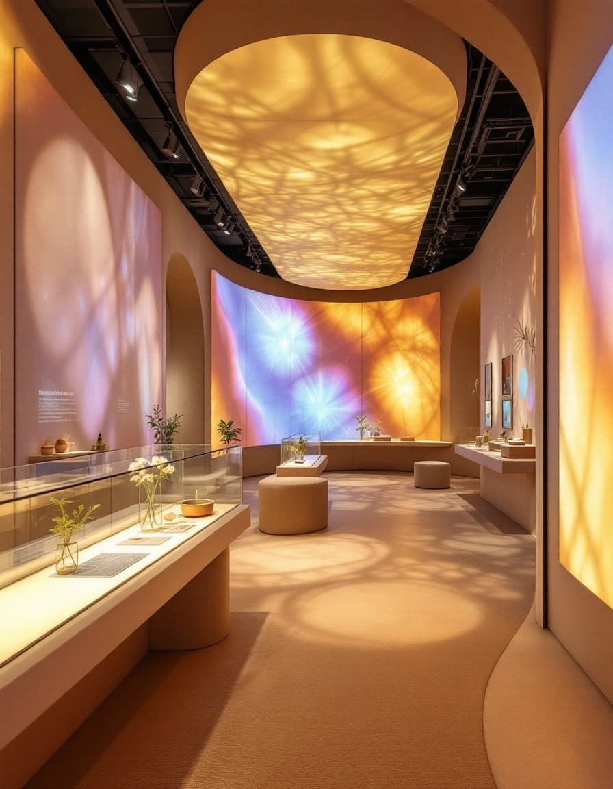 Un espace interactif et lumineux, conçu avec précision.